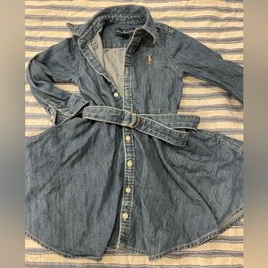 RALPH LAUREN POLO Denim Belt Dress